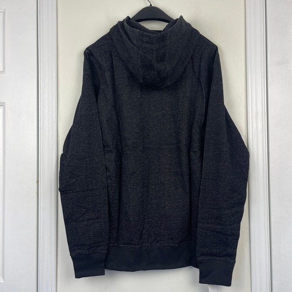 NEW Salomon Shift Hoodie Mens M Black Cotton Blend Front Logo Kangaroo Pocket - Picture 5 of 9